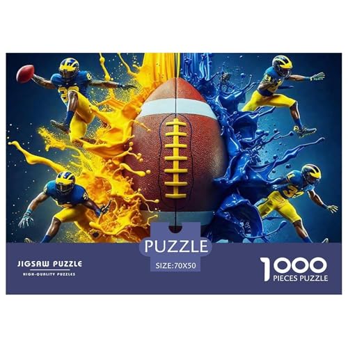 Rugby 1000 Teile Puzzle Für Erwachsene Familien-Challenge-Spielzeuge Stressabbau-Puzzle Teamgeist Pflegen Für Männer, Frauen, Ältere 70x50cm/1000pcs Rugby 1000 Teile Puzzle Für Erwachsene Familien-Challenge-Spielzeuge Stressabbau-Puzzle Teamgeist Pflegen Für Männer, Frauen, Ältere 70x50cm/1000pcs von JOFHYYSIE
