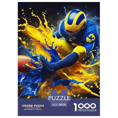 Rugby 1000 Teile Puzzle Für Erwachsene Familien-Challenge-Spielzeuge Stresslindernde Unterhaltung Teamgeist Pflegen Für Männer, Frauen, Ältere 38x26cm/1000pcs Rugby 1000 Teile Puzzle Für Erwachsene Familien-Challenge-Spielzeuge Stresslindernde Unterhaltung Teamgeist Pflegen Für Männer, Frauen, Ältere 38x26cm/1000pcs von JOFHYYSIE