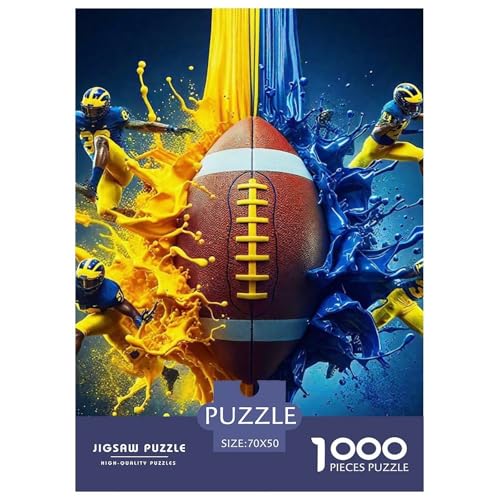 Rugby 1000 Teile Puzzle Für Erwachsene Herausforderndes Spiel Stressabbau-Puzzle Teamgeist Pflegen Für Familien-Dekorationen 70x50cm/1000pcs Rugby 1000 Teile Puzzle Für Erwachsene Herausforderndes Spiel Stressabbau-Puzzle Teamgeist Pflegen Für Familien-Dekorationen 70x50cm/1000pcs von JOFHYYSIE
