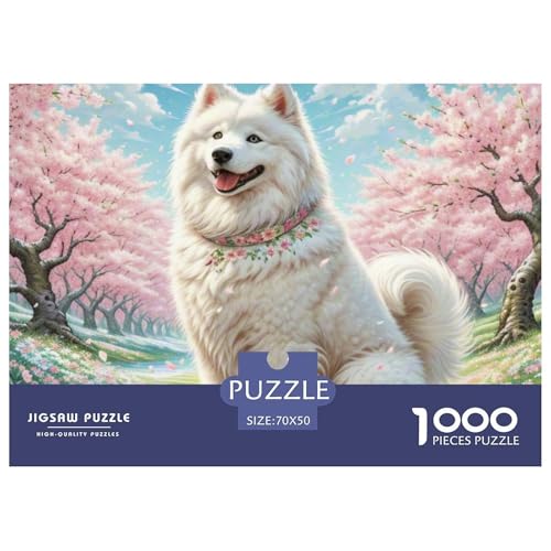 Samoyed Hund 1000 Piece Jigsaw Puzzle for Adults Family Challenge Toys Stress Relief Puzzle Cultivate The Spirit of Teamwork for Men, Women, Elders, Seniors 70x50cm/1000pcs Samoyed Hund 1000 Piece Jigsaw Puzzle for Adults Family Challenge Toys Stress Relief Puzzle Cultivate The Spirit of Teamwork for Men, Women, Elders, Seniors 70x50cm/1000pcs von JOFHYYSIE