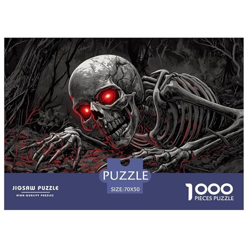 Schädel 1000 Pieces Jigsaw Puzzles for Adults Challenging Game Stress Relieving Entertainment Exercise The Memory of The Brain for Adults Gifts 70x50cm/1000pcs Schädel 1000 Pieces Jigsaw Puzzles for Adults Challenging Game Stress Relieving Entertainment Exercise The Memory of The Brain for Adults Gifts 70x50cm/1000pcs von JOFHYYSIE