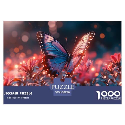 Schmetterling 1000 Pieces Jigsaw Puzzles for Adults Family Challenge Toys Stress Relieving Entertainment Exercise The Memory of The Brain for Adults and Kids, Age 12 Years Up 38x26cm/1000pcs Schmetterling 1000 Pieces Jigsaw Puzzles for Adults Family Challenge Toys Stress Relieving Entertainment Exercise The Memory of The Brain for Adults and Kids, Age 12 Years Up 38x26cm/1000pcs von JOFHYYSIE