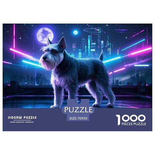 Schnauzer 1000 Piece Jigsaw Puzzle for Adults Family Challenge Toys Stress Relief Puzzle Exercise The Memory of The Brain for Adults Gifts 70x50cm/1000pcs Schnauzer 1000 Piece Jigsaw Puzzle for Adults Family Challenge Toys Stress Relief Puzzle Exercise The Memory of The Brain for Adults Gifts 70x50cm/1000pcs von JOFHYYSIE