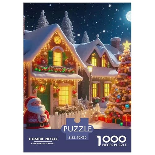 Schnee Cottage 1000 Teile Puzzle Für Erwachsene Herausforderndes Spiel Stressabbau-Puzzle Gedächtnis des Gehirns Trainieren Für Männer, Frauen, Ältere 70x50cm/1000pcs Schnee Cottage 1000 Teile Puzzle Für Erwachsene Herausforderndes Spiel Stressabbau-Puzzle Gedächtnis des Gehirns Trainieren Für Männer, Frauen, Ältere 70x50cm/1000pcs von JOFHYYSIE