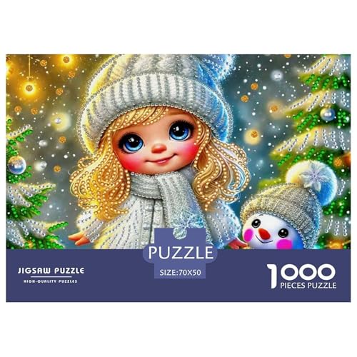 Schnee Mädchen 1000 Teile Puzzle Für Erwachsene Familien-Challenge-Spielzeuge Stressabbau-Puzzle Gedächtnis des Gehirns Trainieren Für Erwachsene Und Kinder Ab 14 Jahren 70x50cm/1000pcs Schnee Mädchen 1000 Teile Puzzle Für Erwachsene Familien-Challenge-Spielzeuge Stressabbau-Puzzle Gedächtnis des Gehirns Trainieren Für Erwachsene Und Kinder Ab 14 Jahren 70x50cm/1000pcs von JOFHYYSIE
