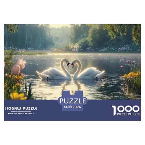 Schwan 1000 Piece Jigsaw Puzzle for Adults Challenging Game Stress Relief Puzzle Exercise The Memory of The Brain for Men, Women, Elders, Seniors 38x26cm/1000pcs Schwan 1000 Piece Jigsaw Puzzle for Adults Challenging Game Stress Relief Puzzle Exercise The Memory of The Brain for Men, Women, Elders, Seniors 38x26cm/1000pcs von JOFHYYSIE