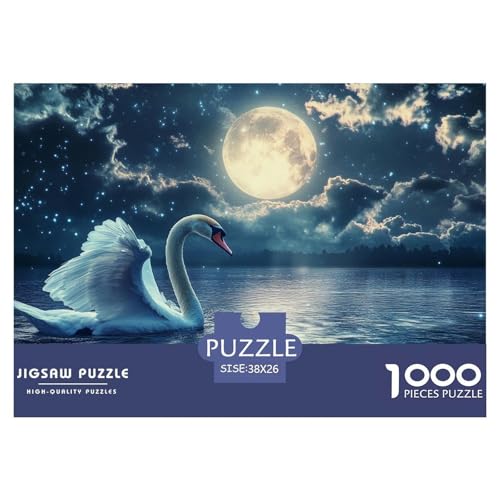 Schwan 1000 Piece künstlerischer Stil Jigsaw Puzzle for Adults EduKatzeional Games Stress Relief Puzzle Cultivate The Spirit of Teamwork for The Whole for Women, Gifts for Men 38x26c Schwan 1000 Piece künstlerischer Stil Jigsaw Puzzle for Adults EduKatzeional Games Stress Relief Puzzle Cultivate The Spirit of Teamwork for The Whole for Women, Gifts for Men 38x26c von JOFHYYSIE