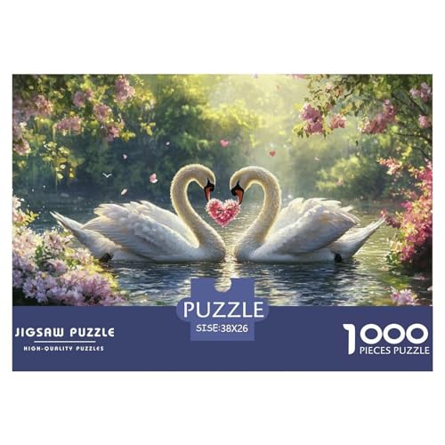Schwan 1000 Pieces Jigsaw Puzzles for Adults Family Challenge Toys Stress Relieving Entertainment Exercise The Memory of The Brain for The Whole for Women, Gifts for Men 38x26cm/100 Schwan 1000 Pieces Jigsaw Puzzles for Adults Family Challenge Toys Stress Relieving Entertainment Exercise The Memory of The Brain for The Whole for Women, Gifts for Men 38x26cm/100 von JOFHYYSIE