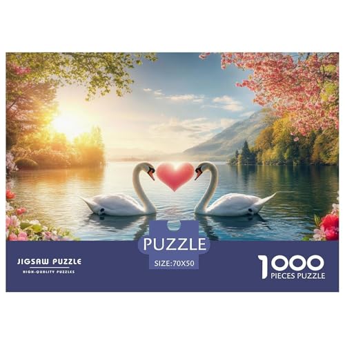 Schwan 1000 Pieces Jigsaw Puzzles for Adults Family Challenge Toys Stress Relieving Entertainment Exercise The Memory of The Brain for The Whole for Women, Gifts for Men 70x50cm/100 Schwan 1000 Pieces Jigsaw Puzzles for Adults Family Challenge Toys Stress Relieving Entertainment Exercise The Memory of The Brain for The Whole for Women, Gifts for Men 70x50cm/100 von JOFHYYSIE
