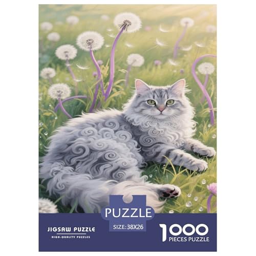 Selkirk Rex 1000 Teile Puzzle Für Erwachsene Herausforderndes Spiel Stressabbau-Puzzle Teamgeist Pflegen Für Erwachsene Geschenke 38x26cm/1000pcs von JOFHYYSIE