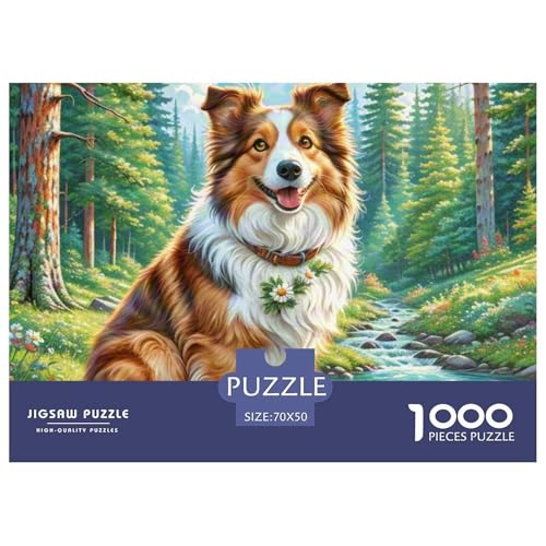 Shetland SheepHund 1000 Piece Jigsaw Puzzle for Adults Family Challenge Toys Stress Relief Puzzle Cultivate The Spirit of Teamwork for Men, Women, Elders, Seniors 70x50cm/1000pcs Shetland SheepHund 1000 Piece Jigsaw Puzzle for Adults Family Challenge Toys Stress Relief Puzzle Cultivate The Spirit of Teamwork for Men, Women, Elders, Seniors 70x50cm/1000pcs von JOFHYYSIE