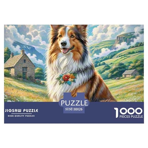 Shetland SheepHund 1000 Pieces Jigsaw Puzzles for Adults EduKatzeional Games Stress Relieving Entertainment Exercise The Memory of The Brain for The Whole for Women, Gifts for Men 3 Shetland SheepHund 1000 Pieces Jigsaw Puzzles for Adults EduKatzeional Games Stress Relieving Entertainment Exercise The Memory of The Brain for The Whole for Women, Gifts for Men 3 von JOFHYYSIE