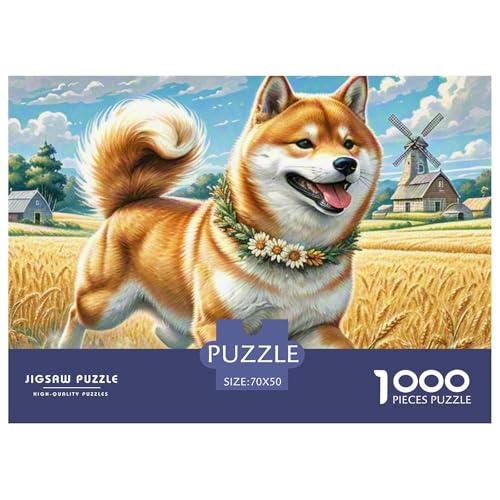 Shiba Inu 1000 Pieces Jigsaw Puzzles for Adults Challenging Game Stress Relieving Entertainment Cultivate The Spirit of Teamwork for Adults and Kids, Age 12 Years Up 70x50cm/1000pcs Shiba Inu 1000 Pieces Jigsaw Puzzles for Adults Challenging Game Stress Relieving Entertainment Cultivate The Spirit of Teamwork for Adults and Kids, Age 12 Years Up 70x50cm/1000pcs von JOFHYYSIE
