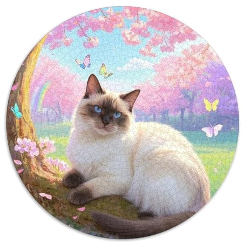 Siamois 1000 Pieces Jigsaw Puzzles for Adults EduKatzeional Games Stress Relieving Entertainment Exercise The Memory of The Brain for Adults and Kids, Age 12 Years Up 1000pcs (67.5x67.5cm) von JOFHYYSIE