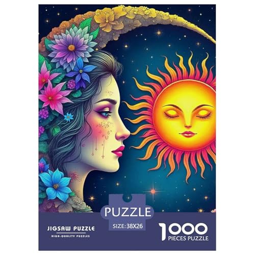 Sonne und Mond 1000 Teile Puzzle Für Erwachsene Bildungspiele Stressabbau-Puzzle Teamgeist Pflegen Für Männer, Frauen, Ältere 38x26cm/1000pcs Sonne und Mond 1000 Teile Puzzle Für Erwachsene Bildungspiele Stressabbau-Puzzle Teamgeist Pflegen Für Männer, Frauen, Ältere 38x26cm/1000pcs von JOFHYYSIE