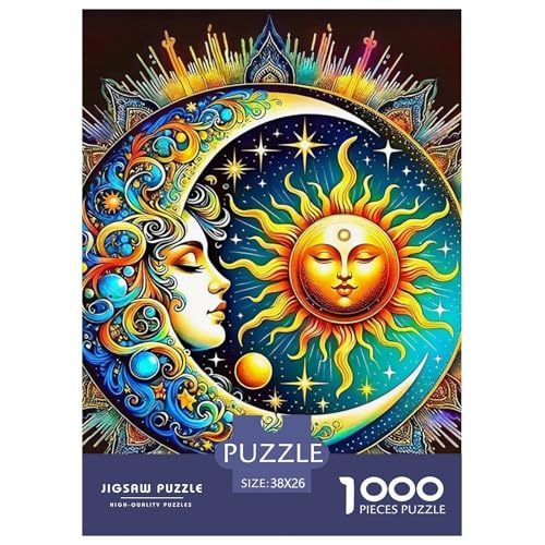 Sonne und Mond 1000 Teile Puzzle Für Erwachsene Familien-Challenge-Spielzeuge Stressabbau-Puzzle Gedächtnis des Gehirns Trainieren Für Die Ganze Familie, Geschenke Für Frauen, Geschenke Für Männ Sonne und Mond 1000 Teile Puzzle Für Erwachsene Familien-Challenge-Spielzeuge Stressabbau-Puzzle Gedächtnis des Gehirns Trainieren Für Die Ganze Familie, Geschenke Für Frauen, Geschenke Für Männ von JOFHYYSIE
