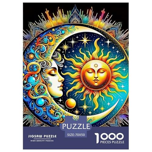 Sonne und Mond 1000 Teile Puzzle Für Erwachsene Familien-Challenge-Spielzeuge Stressabbau-Puzzle Gedächtnis des Gehirns Trainieren Für Männer, Frauen, Ältere 70x50cm/1000pcs Sonne und Mond 1000 Teile Puzzle Für Erwachsene Familien-Challenge-Spielzeuge Stressabbau-Puzzle Gedächtnis des Gehirns Trainieren Für Männer, Frauen, Ältere 70x50cm/1000pcs von JOFHYYSIE