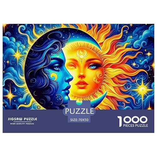 Sonne und Mond 1000 Teile Puzzle Für Erwachsene Familien-Challenge-Spielzeuge Stressabbau-Puzzle Teamgeist Pflegen Für Die Ganze Familie, Geschenke Für Frauen, Geschenke Für Männer 70x50cm/1000pcs Sonne und Mond 1000 Teile Puzzle Für Erwachsene Familien-Challenge-Spielzeuge Stressabbau-Puzzle Teamgeist Pflegen Für Die Ganze Familie, Geschenke Für Frauen, Geschenke Für Männer 70x50cm/1000pcs von JOFHYYSIE