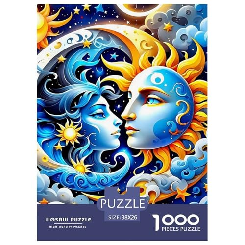 Sonne und Mond 1000 Teile Puzzle Für Erwachsene Familien-Challenge-Spielzeuge Stresslindernde Unterhaltung Gedächtnis des Gehirns Trainieren Für Erwachsene Und Kinder Ab 14 Jahren 38x26cm/1000pc Sonne und Mond 1000 Teile Puzzle Für Erwachsene Familien-Challenge-Spielzeuge Stresslindernde Unterhaltung Gedächtnis des Gehirns Trainieren Für Erwachsene Und Kinder Ab 14 Jahren 38x26cm/1000pc von JOFHYYSIE
