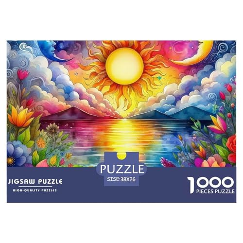Sonne und Mond 1000 Teile Puzzle Für Erwachsene Herausforderndes Spiel Stressabbau-Puzzle Teamgeist Pflegen Für Familien-Dekorationen 38x26cm/1000pcs Sonne und Mond 1000 Teile Puzzle Für Erwachsene Herausforderndes Spiel Stressabbau-Puzzle Teamgeist Pflegen Für Familien-Dekorationen 38x26cm/1000pcs von JOFHYYSIE