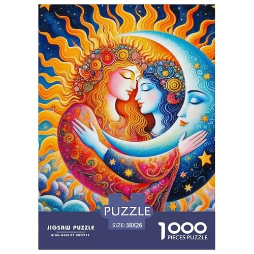 Sonne und Mond 1000 Teile Puzzle Für Erwachsene Herausforderndes Spiel Stresslindernde Unterhaltung Gedächtnis des Gehirns Trainieren Für Die Ganze Familie, Geschenke Für Frauen, Geschenke Für M Sonne und Mond 1000 Teile Puzzle Für Erwachsene Herausforderndes Spiel Stresslindernde Unterhaltung Gedächtnis des Gehirns Trainieren Für Die Ganze Familie, Geschenke Für Frauen, Geschenke Für M von JOFHYYSIE
