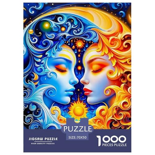 Sonne und Mond 1000 Teile Puzzle Für Erwachsene Herausforderndes Spiel Stresslindernde Unterhaltung Teamgeist Pflegen Für Erwachsene Geschenke 70x50cm/1000pcs Sonne und Mond 1000 Teile Puzzle Für Erwachsene Herausforderndes Spiel Stresslindernde Unterhaltung Teamgeist Pflegen Für Erwachsene Geschenke 70x50cm/1000pcs von JOFHYYSIE