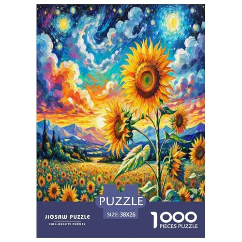 Sonnenblumen 1000 Teile Puzzle Für Erwachsene Herausforderndes Spiel Stresslindernde Unterhaltung Teamgeist Pflegen Für Männer, Frauen, Ältere 38x26cm/1000pcs Sonnenblumen 1000 Teile Puzzle Für Erwachsene Herausforderndes Spiel Stresslindernde Unterhaltung Teamgeist Pflegen Für Männer, Frauen, Ältere 38x26cm/1000pcs von JOFHYYSIE