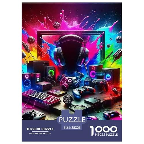 Spielcontroller 1000 Teile Puzzle Für Erwachsene Familien-Challenge-Spielzeuge Stressabbau-Puzzle Gedächtnis des Gehirns Trainieren Für Männer, Frauen, Ältere 38x26cm/1000pcs Spielcontroller 1000 Teile Puzzle Für Erwachsene Familien-Challenge-Spielzeuge Stressabbau-Puzzle Gedächtnis des Gehirns Trainieren Für Männer, Frauen, Ältere 38x26cm/1000pcs von JOFHYYSIE