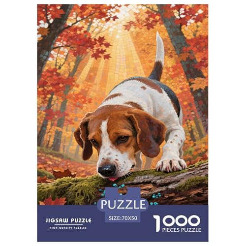 Springer Spaniel 1000 Teile Puzzle Für Erwachsene Bildungspiele Stresslindernde Unterhaltung Gedächtnis des Gehirns Trainieren Für Die Ganze Familie, Geschenke Für Frauen, Geschenke Für Männer 7 von JOFHYYSIE