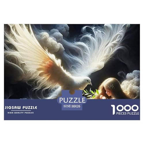 Taubenmädchen 1000 Teile Puzzle Für Erwachsene Herausforderndes Spiel Stressabbau-Puzzle Gedächtnis des Gehirns Trainieren Für Erwachsene Und Kinder Ab 14 Jahren 38x26cm/1000pcs Taubenmädchen 1000 Teile Puzzle Für Erwachsene Herausforderndes Spiel Stressabbau-Puzzle Gedächtnis des Gehirns Trainieren Für Erwachsene Und Kinder Ab 14 Jahren 38x26cm/1000pcs von JOFHYYSIE