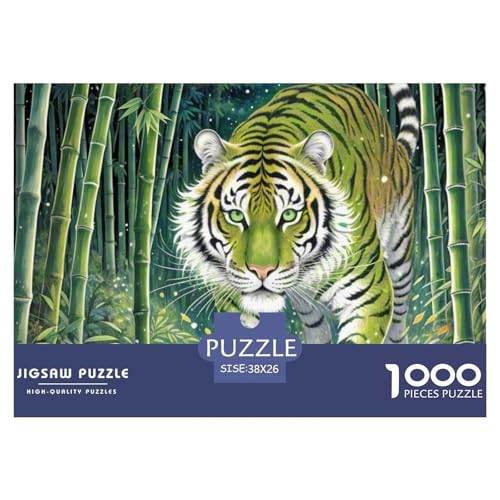 Tiger 1000 Pieces Jigsaw Puzzles for Adults Challenging Game Stress Relieving Entertainment Cultivate The Spirit of Teamwork for The Whole for Women, Gifts for Men 38x26cm/1000pcs Tiger 1000 Pieces Jigsaw Puzzles for Adults Challenging Game Stress Relieving Entertainment Cultivate The Spirit of Teamwork for The Whole for Women, Gifts for Men 38x26cm/1000pcs von JOFHYYSIE