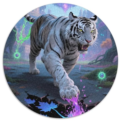 Tiger 1000 Pieces Jigsaw Puzzles for Adults Family Challenge Toys Stress Relieving Entertainment Cultivate The Spirit of Teamwork for Men, Women, Elders, Seniors 1000pcs (67.5x67.5cm) von JOFHYYSIE
