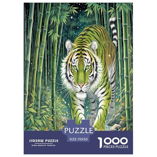 Tiger 1000 Teile Puzzle Für Erwachsene Bildungspiele Stresslindernde Unterhaltung Gedächtnis des Gehirns Trainieren Für Erwachsene Und Kinder Ab 14 Jahren 70x50cm/1000pcs Tiger 1000 Teile Puzzle Für Erwachsene Bildungspiele Stresslindernde Unterhaltung Gedächtnis des Gehirns Trainieren Für Erwachsene Und Kinder Ab 14 Jahren 70x50cm/1000pcs von JOFHYYSIE