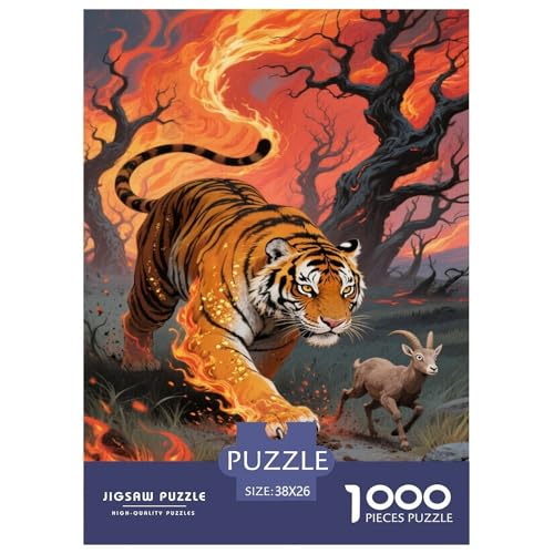 Tiger 1000 Teile Puzzle Für Erwachsene Familien-Challenge-Spielzeuge Stresslindernde Unterhaltung Teamgeist Pflegen Für Familien-DekoRatteionen 38x26cm/1000pcs Tiger 1000 Teile Puzzle Für Erwachsene Familien-Challenge-Spielzeuge Stresslindernde Unterhaltung Teamgeist Pflegen Für Familien-DekoRatteionen 38x26cm/1000pcs von JOFHYYSIE