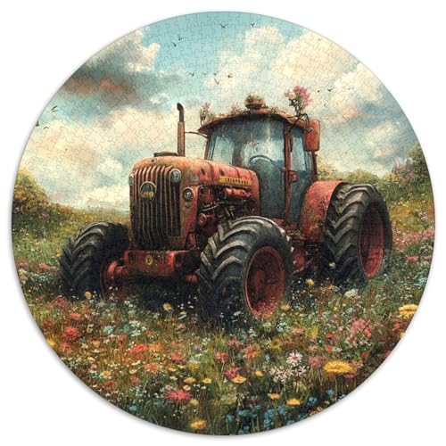 Traktor 1000 Piece Jigsaw Puzzle for Adults Family Challenge Toys Stress Relief Puzzle Exercise The Memory of The Brain for Adults and Kids, Age 12 Years Up 1000pcs (67.5x67.5cm) von JOFHYYSIE