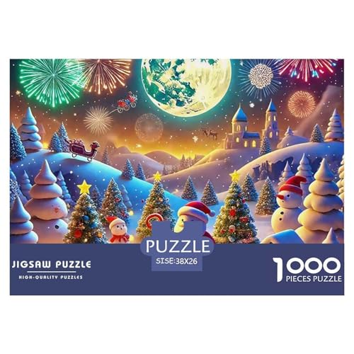 Weihnachtsdorf 1000 Teile Puzzle Für Erwachsene Herausforderndes Spiel Stressabbau-Puzzle Gedächtnis des Gehirns Trainieren Für Erwachsene Und Kinder Ab 14 Jahren 38x26cm/1000pcs Weihnachtsdorf 1000 Teile Puzzle Für Erwachsene Herausforderndes Spiel Stressabbau-Puzzle Gedächtnis des Gehirns Trainieren Für Erwachsene Und Kinder Ab 14 Jahren 38x26cm/1000pcs von JOFHYYSIE