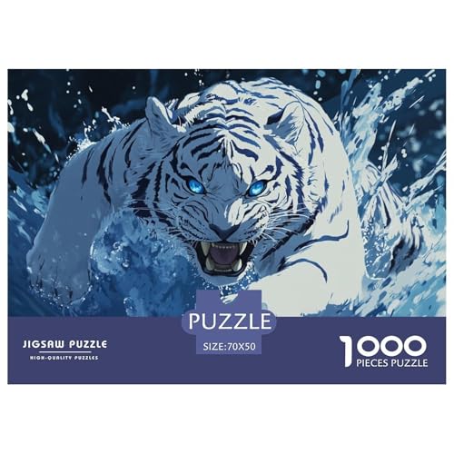 Weißer Tiger 1000 Piece Anime Jigsaw Puzzle for Adults EduKatzeional Games Stress Relief Puzzle Cultivate The Spirit of Teamwork for Adults and Kids, Age 12 Years Up 70x50cm/1000pcs Weißer Tiger 1000 Piece Anime Jigsaw Puzzle for Adults EduKatzeional Games Stress Relief Puzzle Cultivate The Spirit of Teamwork for Adults and Kids, Age 12 Years Up 70x50cm/1000pcs von JOFHYYSIE