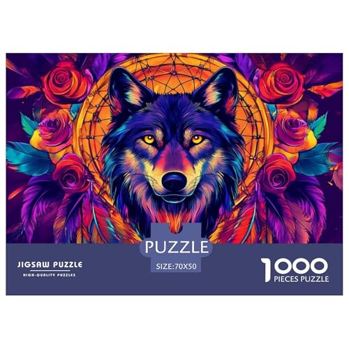 Wolf 1000 Piece Jigsaw Puzzle for Adults Family Challenge Toys Stress Relief Puzzle Cultivate The Spirit of Teamwork for Adults Gifts 70x50cm/1000pcs Wolf 1000 Piece Jigsaw Puzzle for Adults Family Challenge Toys Stress Relief Puzzle Cultivate The Spirit of Teamwork for Adults Gifts 70x50cm/1000pcs von JOFHYYSIE