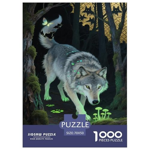 Wolf 1000 Teile Puzzle Für Erwachsene Familien-Challenge-Spielzeuge Stresslindernde Unterhaltung Teamgeist Pflegen Für Erwachsene Geschenke 70x50cm/1000pcs Wolf 1000 Teile Puzzle Für Erwachsene Familien-Challenge-Spielzeuge Stresslindernde Unterhaltung Teamgeist Pflegen Für Erwachsene Geschenke 70x50cm/1000pcs von JOFHYYSIE