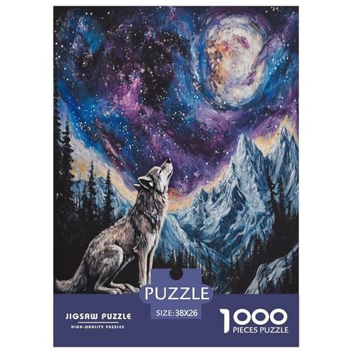 Wolf 1000 Teile Puzzle Für Erwachsene Herausforderndes Spiel Stressabbau-Puzzle Teamgeist Pflegen Für Familien-DekoRatteionen 38x26cm/1000pcs Wolf 1000 Teile Puzzle Für Erwachsene Herausforderndes Spiel Stressabbau-Puzzle Teamgeist Pflegen Für Familien-DekoRatteionen 38x26cm/1000pcs von JOFHYYSIE