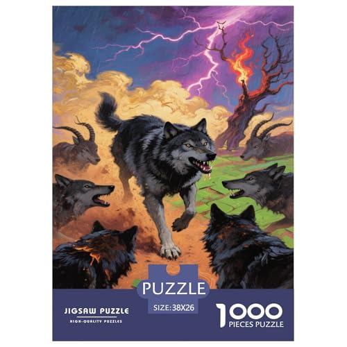 Wolf 1000 Teile Puzzle Für Erwachsene Herausforderndes Spiel Stresslindernde Unterhaltung Teamgeist Pflegen Für Erwachsene Geschenke 38x26cm/1000pcs Wolf 1000 Teile Puzzle Für Erwachsene Herausforderndes Spiel Stresslindernde Unterhaltung Teamgeist Pflegen Für Erwachsene Geschenke 38x26cm/1000pcs von JOFHYYSIE