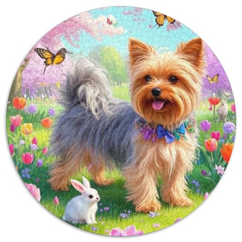 Yorkshire Terrier 1000 Piece Jigsaw Puzzle for Adults Challenging Game Stress Relief Puzzle Cultivate The Spirit of Teamwork for Family Decorations 1000pcs (67.5x67.5cm) von JOFHYYSIE