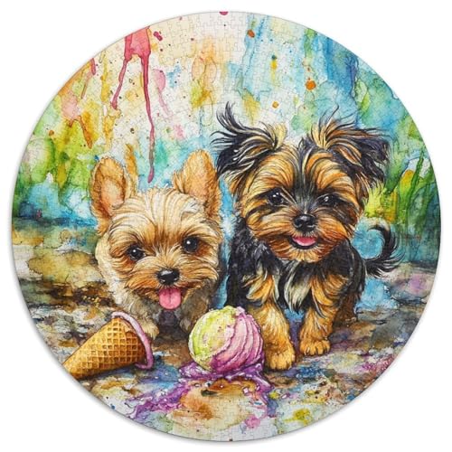 Yorkshire Terrier 1000 Piece Jigsaw Puzzle for Adults Family Challenge Toys Stress Relief Puzzle Exercise The Memory of The Brain for Men, Women, Elders, Seniors 1000pcs (67.5x67.5cm) von JOFHYYSIE
