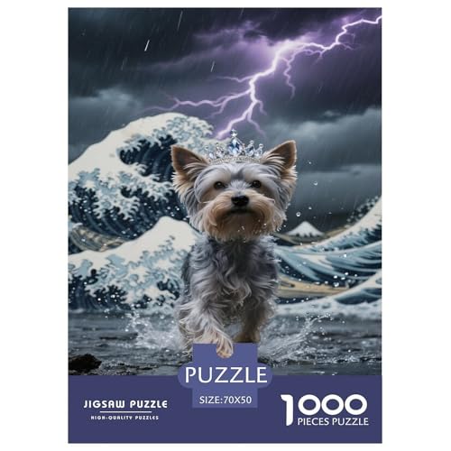 Yorkshire Terrier 1000 Teile Puzzle Für Erwachsene Herausforderndes Spiel Stressabbau-Puzzle Teamgeist Pflegen Für Familien-DekoRatteionen 70x50cm/1000pcs Yorkshire Terrier 1000 Teile Puzzle Für Erwachsene Herausforderndes Spiel Stressabbau-Puzzle Teamgeist Pflegen Für Familien-DekoRatteionen 70x50cm/1000pcs von JOFHYYSIE