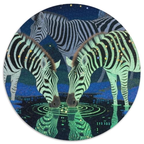 Zebra 1000 Teile Puzzle Für Erwachsene Herausforderung Stressabbau-Puzzle Gedächtnis Trainieren Für Die Ganze Familie, Geschenke Für Frauen & Männer 1000pcs (67.5x67.5cm) von JOFHYYSIE