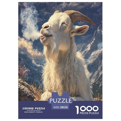 Ziege 1000 Teile Puzzle Für Erwachsene Familien-Challenge-Spielzeuge Stresslindernde Unterhaltung Teamgeist Pflegen Für Familien-DekoRatteionen 38x26cm/1000pcs Ziege 1000 Teile Puzzle Für Erwachsene Familien-Challenge-Spielzeuge Stresslindernde Unterhaltung Teamgeist Pflegen Für Familien-DekoRatteionen 38x26cm/1000pcs von JOFHYYSIE