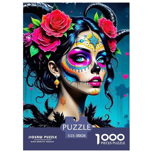Zucker Schädel 1000 Teile Puzzle Für Erwachsene Bildungspiele Stressabbau-Puzzle Gedächtnis des Gehirns Trainieren Für Familien-Dekorationen 38x26cm/1000pcs Zucker Schädel 1000 Teile Puzzle Für Erwachsene Bildungspiele Stressabbau-Puzzle Gedächtnis des Gehirns Trainieren Für Familien-Dekorationen 38x26cm/1000pcs von JOFHYYSIE