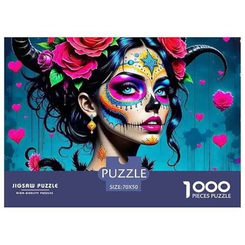 Zucker Schädel 1000 Teile Puzzle Für Erwachsene Familien-Challenge-Spielzeuge Stressabbau-Puzzle Gedächtnis des Gehirns Trainieren Für Erwachsene Geschenke 70x50cm/1000pcs Zucker Schädel 1000 Teile Puzzle Für Erwachsene Familien-Challenge-Spielzeuge Stressabbau-Puzzle Gedächtnis des Gehirns Trainieren Für Erwachsene Geschenke 70x50cm/1000pcs von JOFHYYSIE