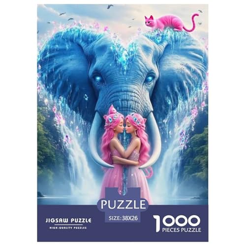 Zwillingprinzessin 1000 Teile Puzzle Für Erwachsene Herausforderndes Spiel Stressabbau-Puzzle Teamgeist Pflegen Für Familien-Dekorationen 38x26cm/1000pcs von JOFHYYSIE