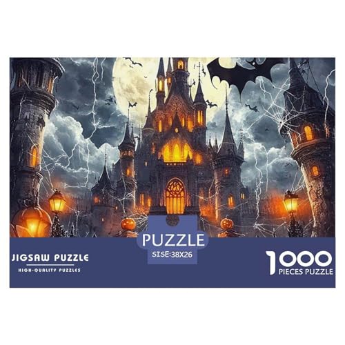 gotische Halloween-Burg 1000 Teile Puzzle Für Erwachsene Bildungspiele Stresslindernde Unterhaltung Gedächtnis des Gehirns Trainieren Für Die Ganze Familie, Geschenke Für Frauen, Geschenke Für Männer gotische Halloween-Burg 1000 Teile Puzzle Für Erwachsene Bildungspiele Stresslindernde Unterhaltung Gedächtnis des Gehirns Trainieren Für Die Ganze Familie, Geschenke Für Frauen, Geschenke Für Männer von JOFHYYSIE